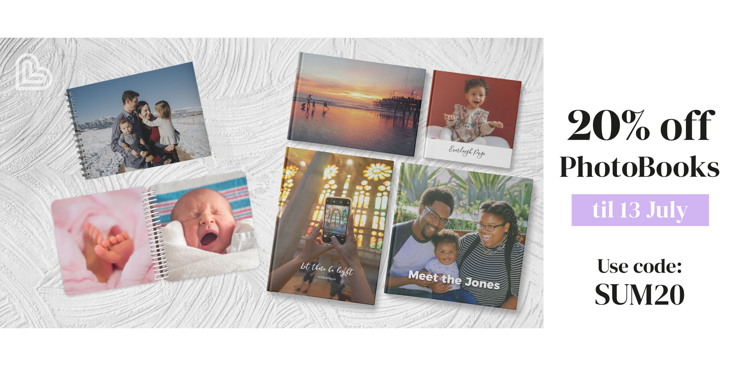 20% off all Photo Books Summer Sale 20% off all Photo Books