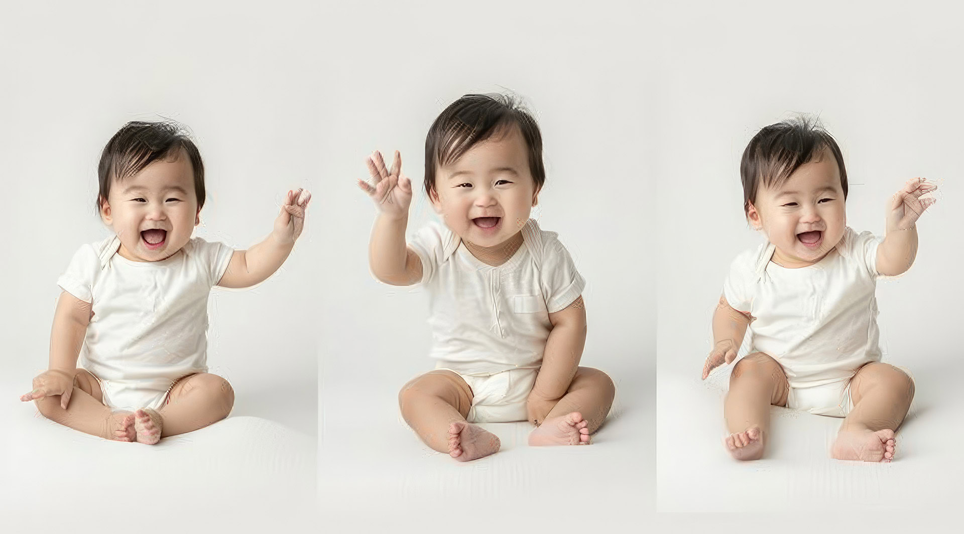 cute-asian-baby-shown-three-views-smiling-pointing-something-front-him-wearing-white-short-sleeves-shorts-fullbody-portrait-with-white-background cute asian baby shown three views smiling pointing something front him wearing white short sleeves shorts fullbody portrait with white background