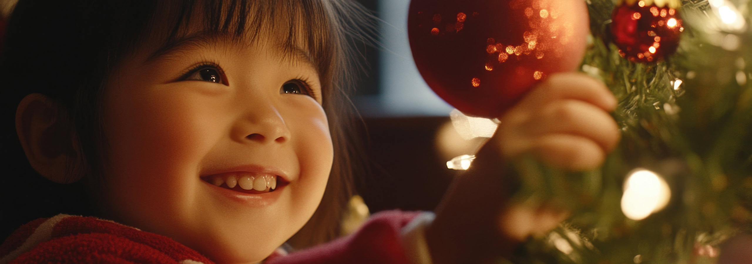 girl-holding-christmas-ornament girl holding christmas ornament