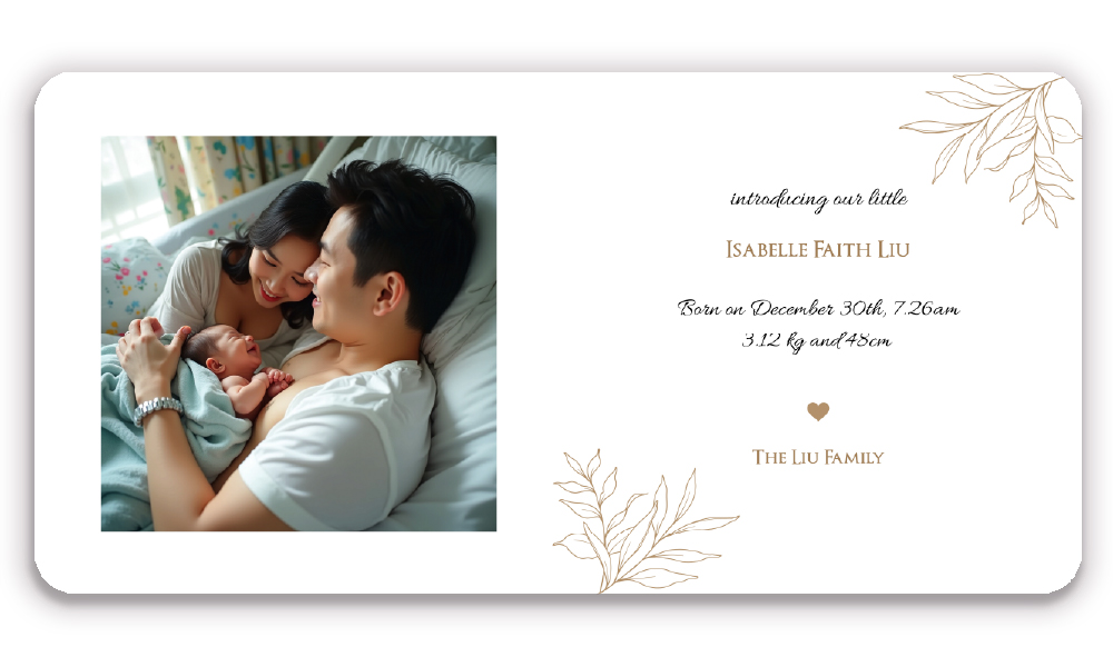 Sleeping Baby Layflat Book