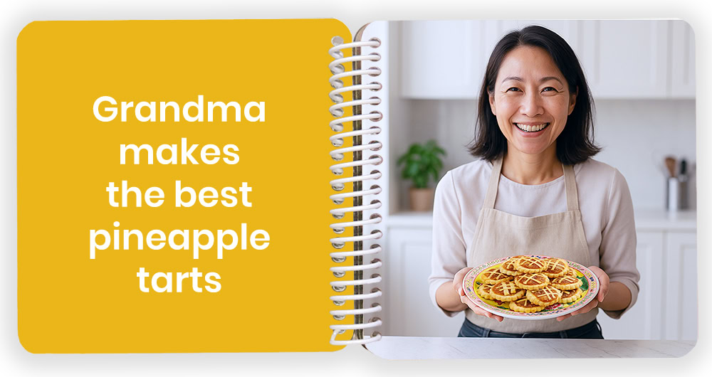 Grandma makes best pineapple tarts Grandma makes best pineapple tarts